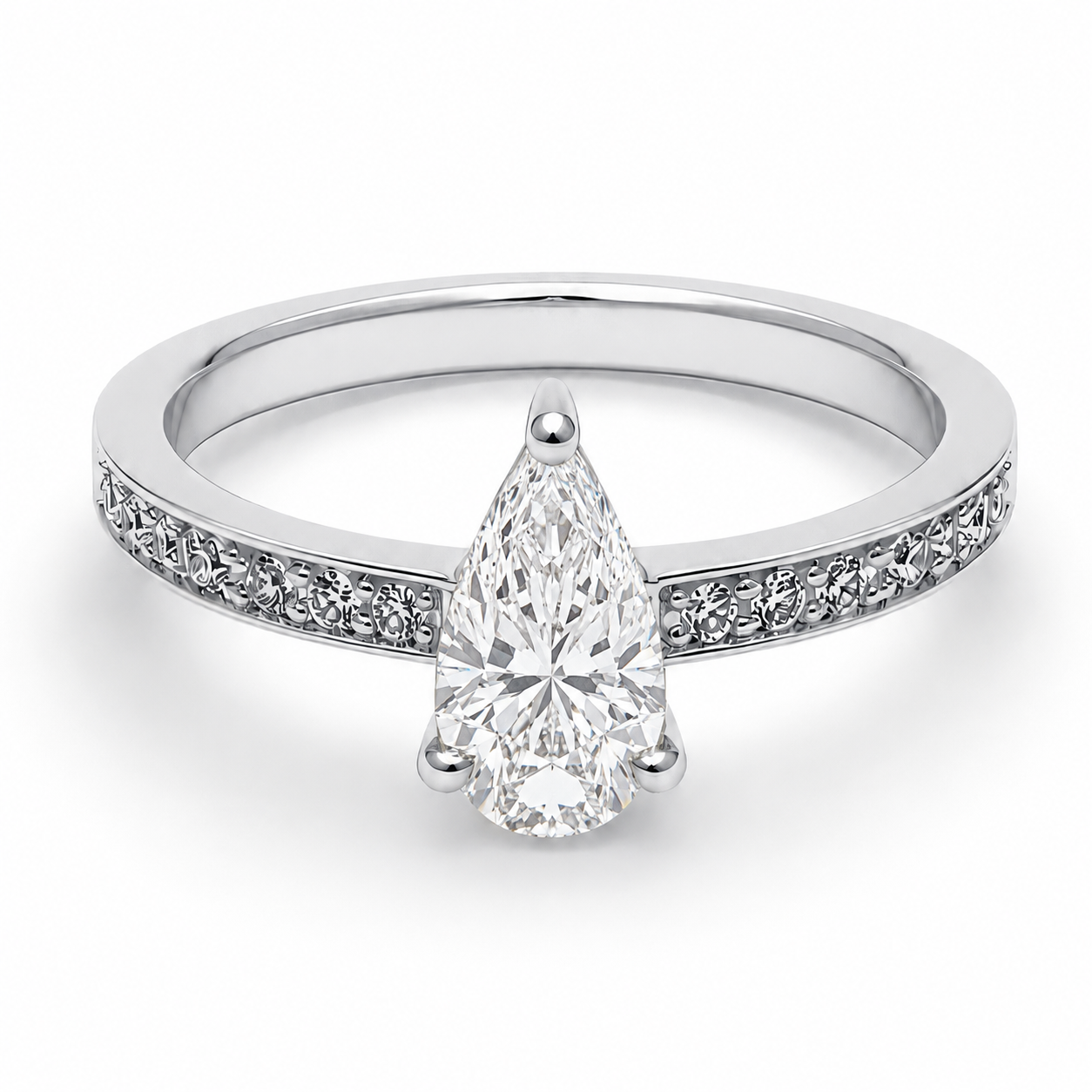 Lifestyle Ring in 18K White Gold with Black Rhodium and Diamond