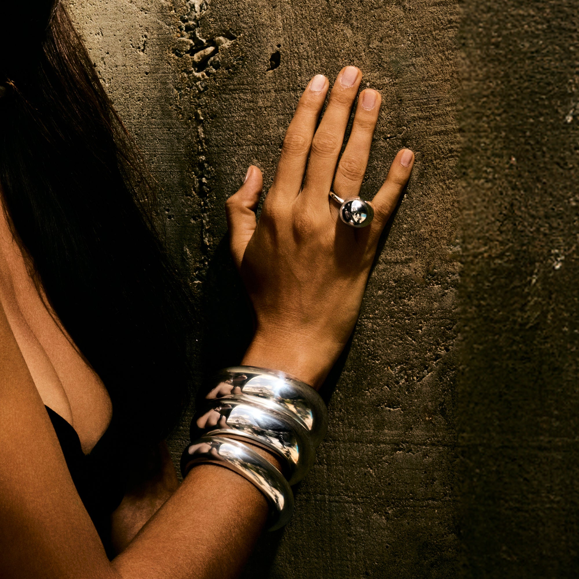 PULSEIRA BOLD WHITE | PRATA COM OURO BRANCO