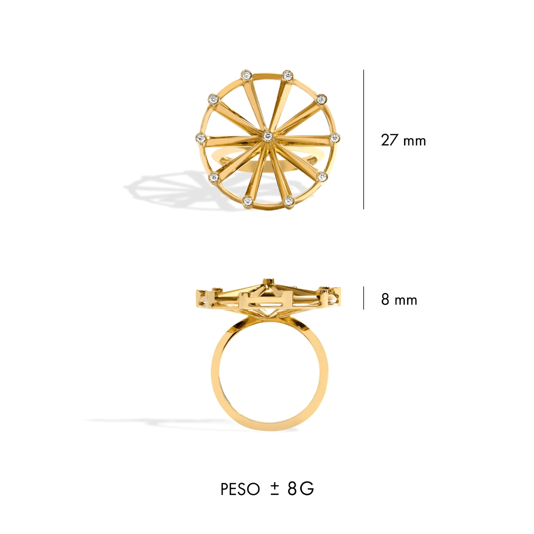 ANEL SHINE | OURO AMARELO 18K COM DIAMANTES - Jack Vartanian -