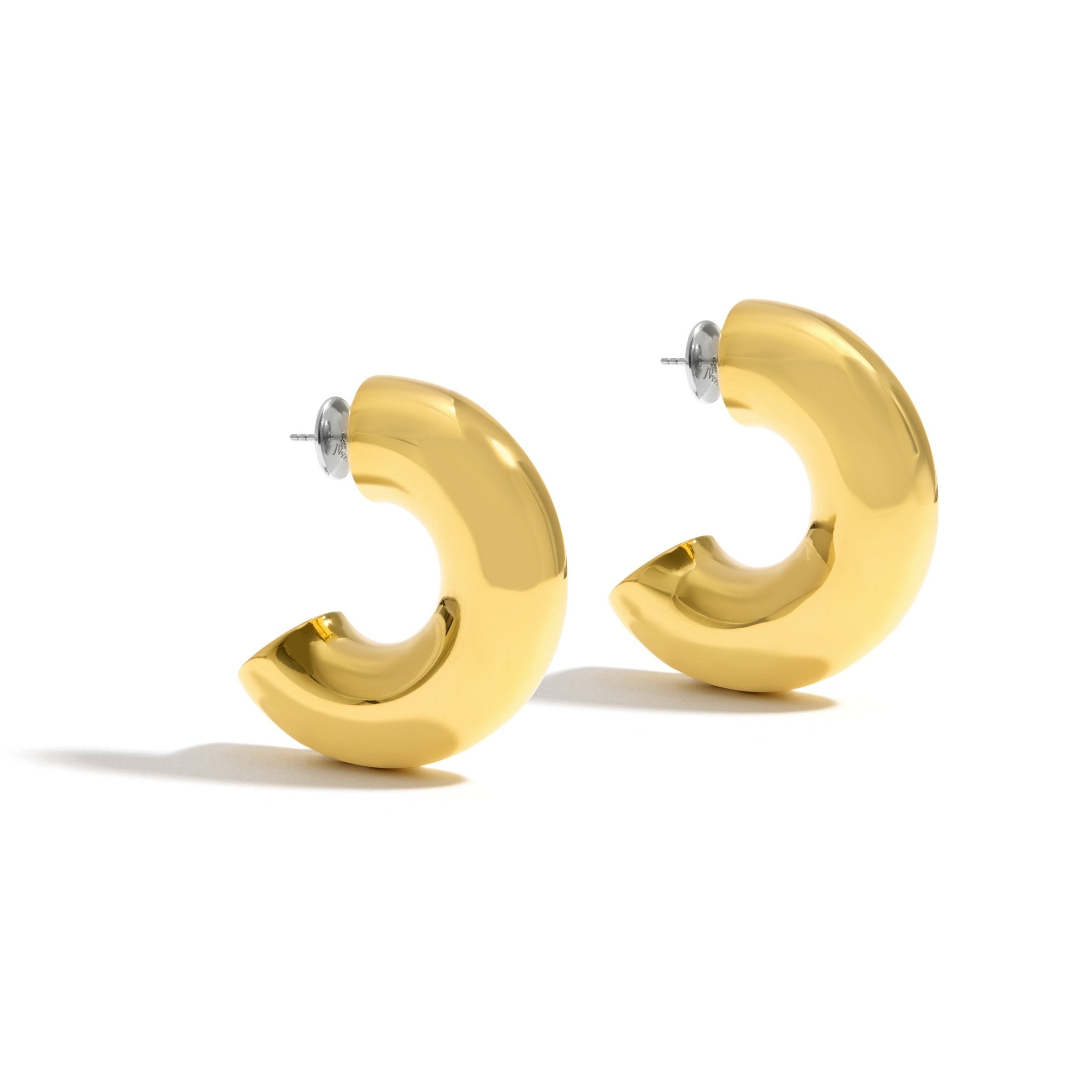 BRINCO ARGOLA BOLD MAXI | PRATA COM OURO AMARELO 18K - Jack Vartanian -