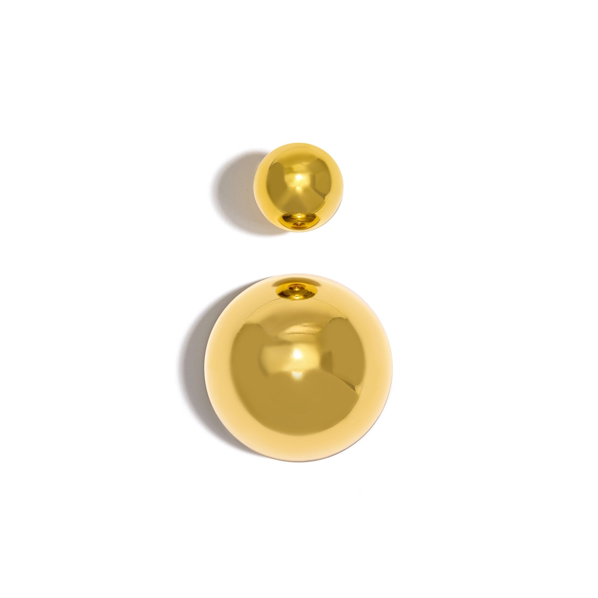 BRINCO BOLD DUPLO MAXI | PRATA COM OURO AMARELO 18K - Jack Vartanian -
