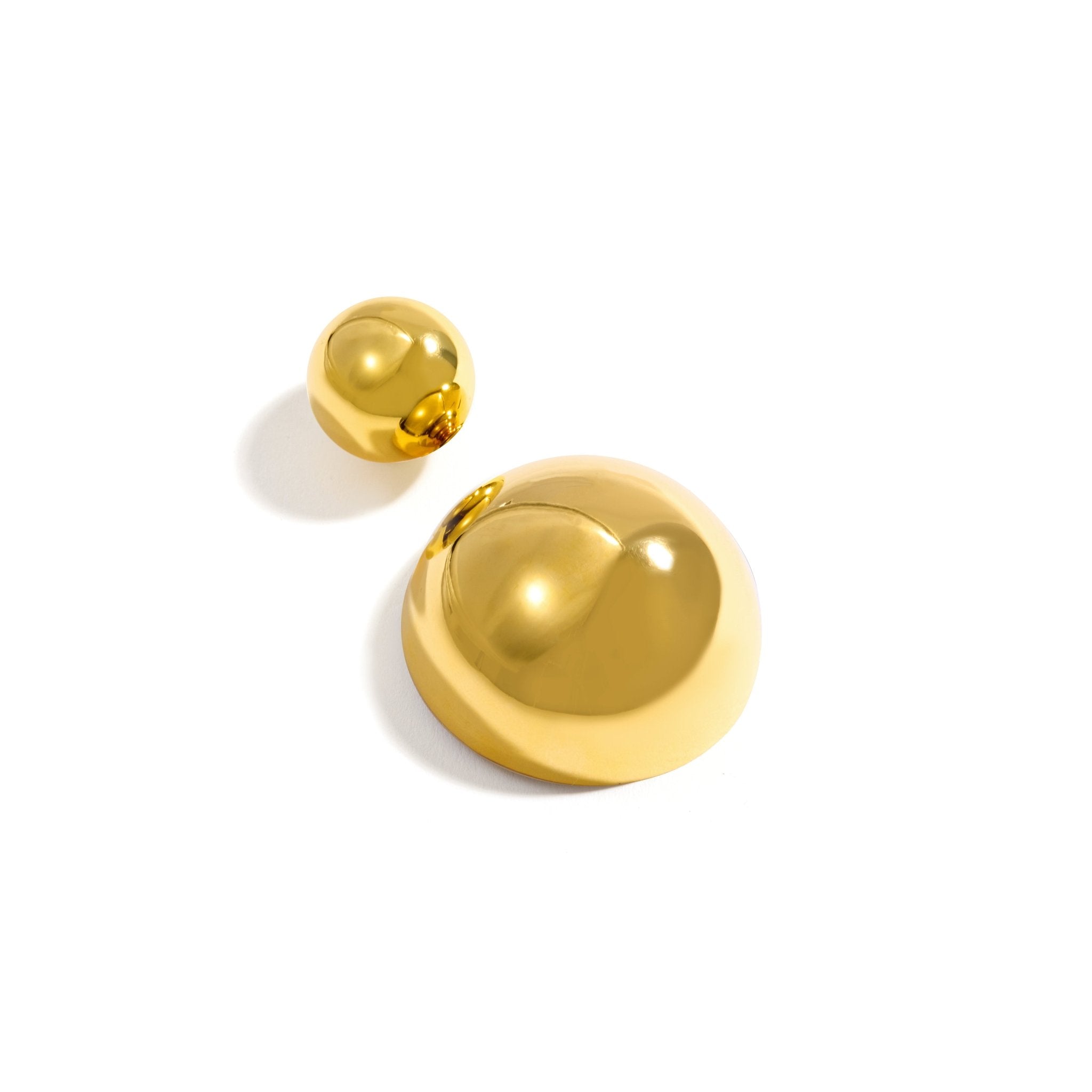 BRINCO BOLD DUPLO MAXI | PRATA COM OURO AMARELO 18K - Jack Vartanian -