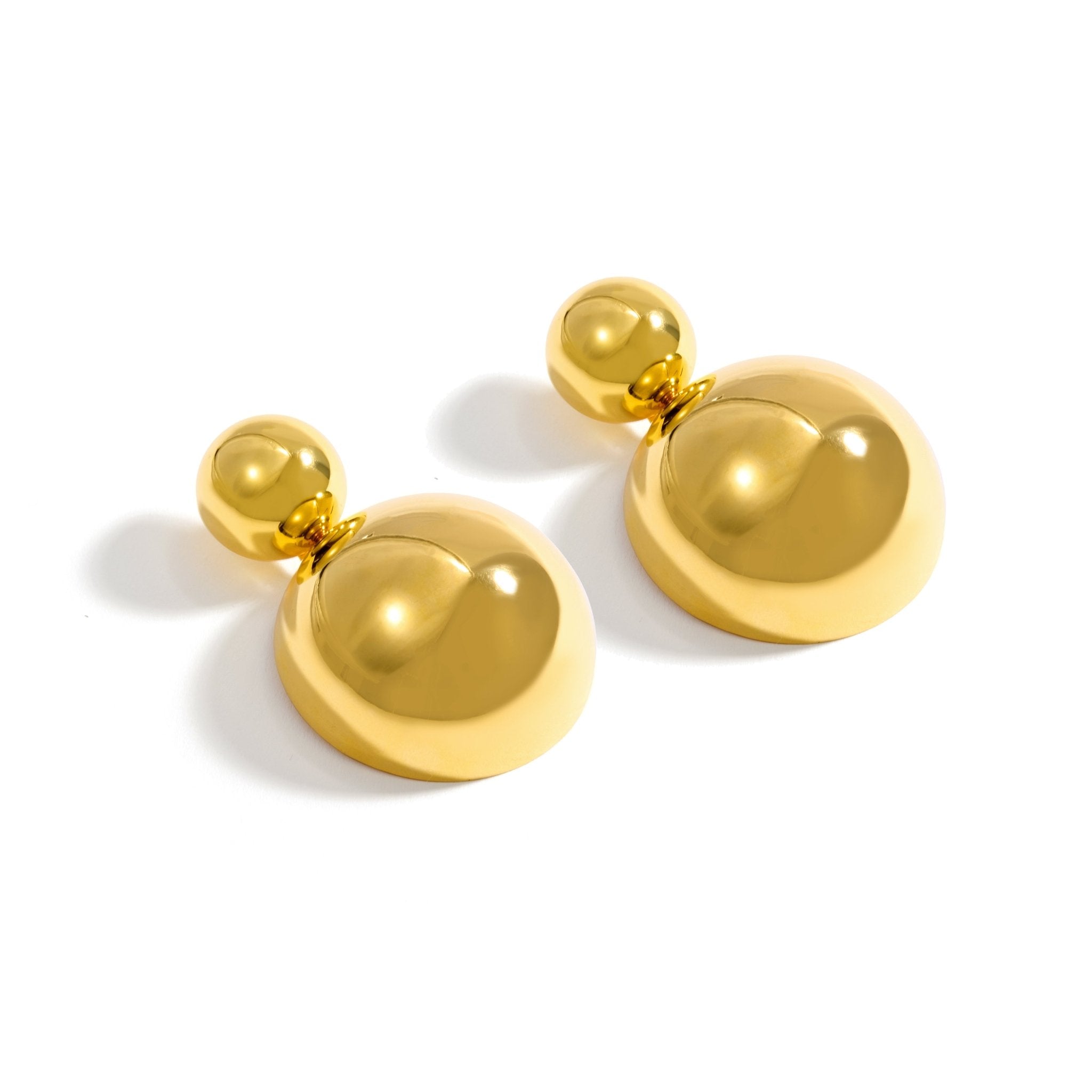 BRINCO BOLD DUPLO MAXI | PRATA COM OURO AMARELO 18K - Jack Vartanian -
