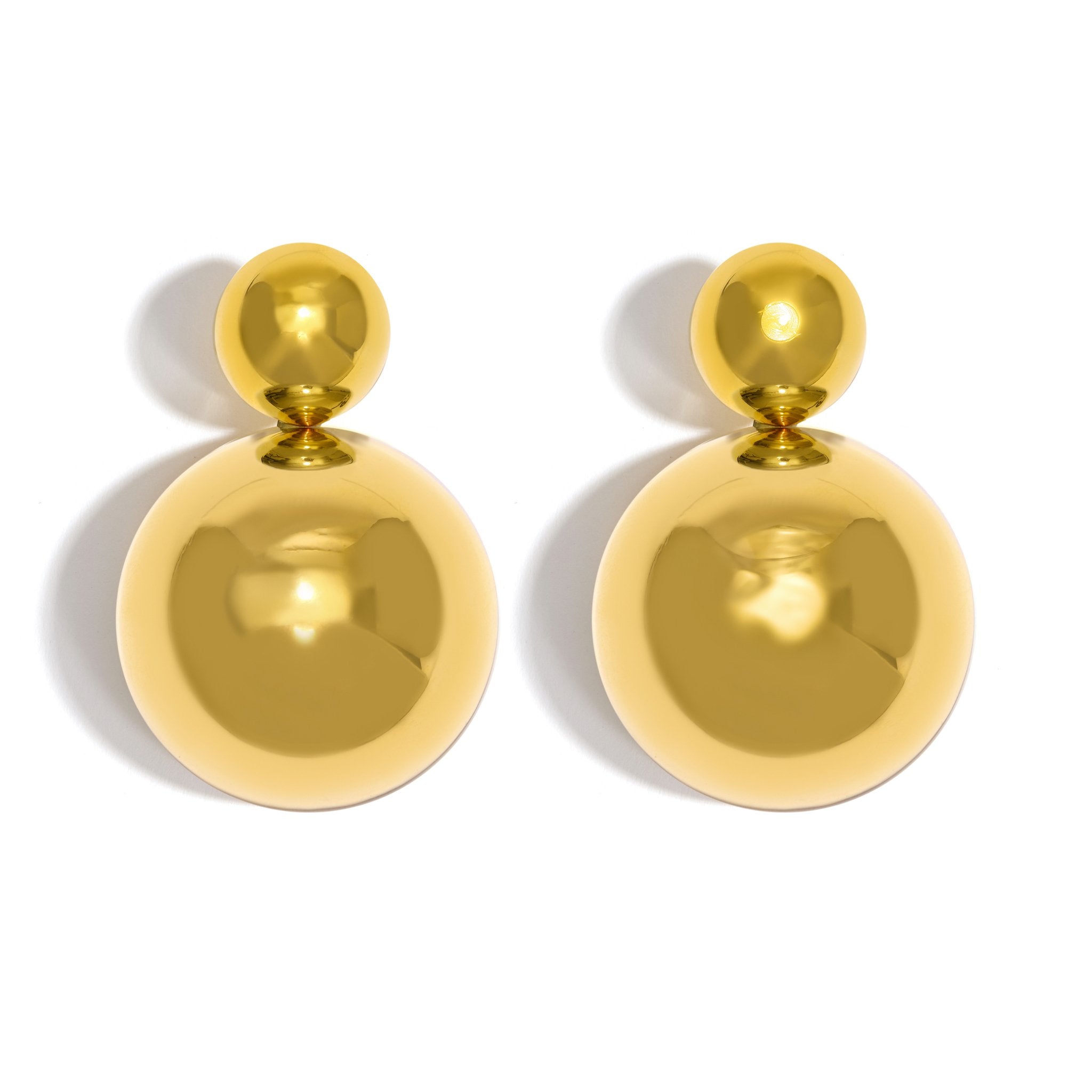 BRINCO BOLD DUPLO MAXI | PRATA COM OURO AMARELO 18K - Jack Vartanian -