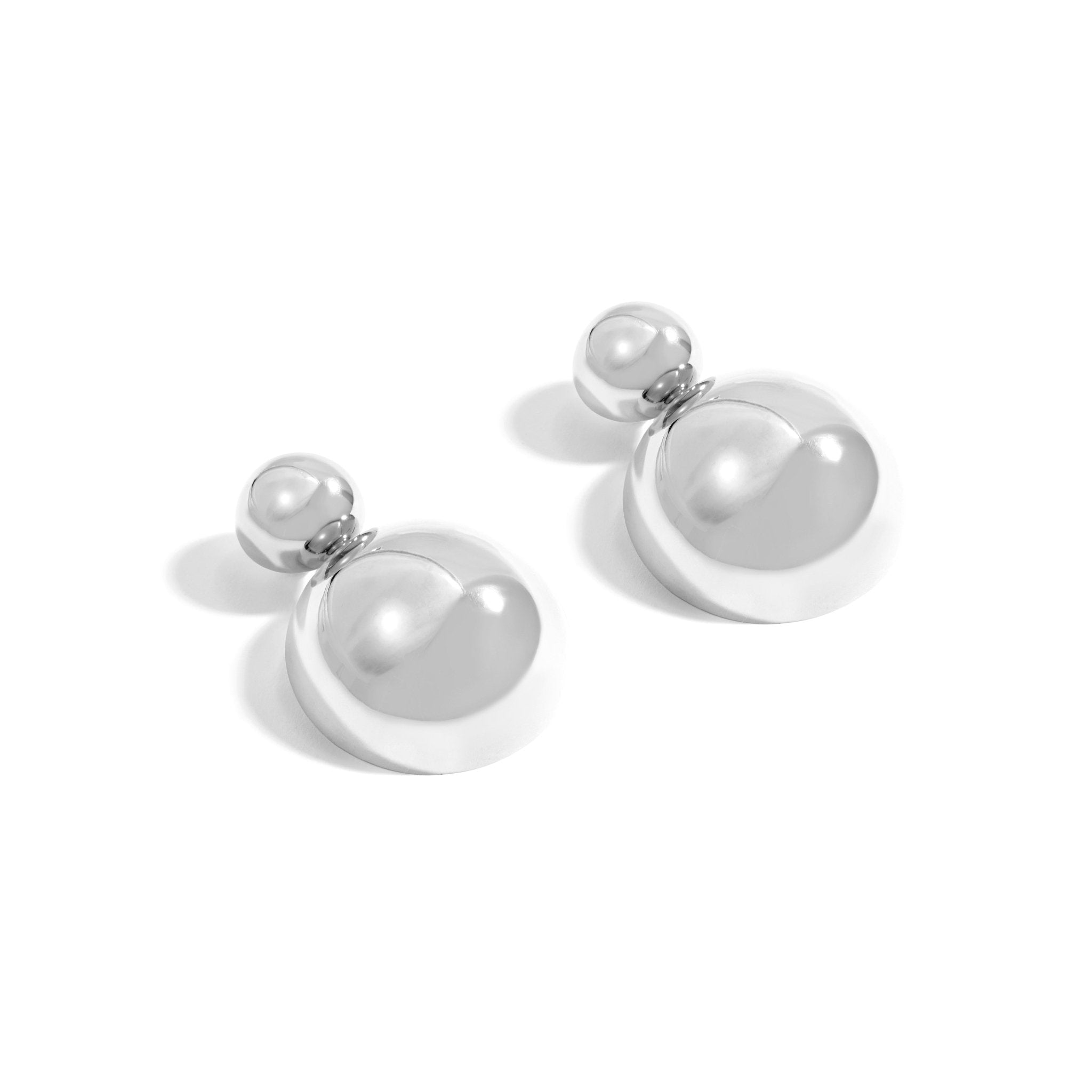 BRINCO WHITE BOLD DUPLO | PRATA COM OURO BRANCO 18K - Jack Vartanian -