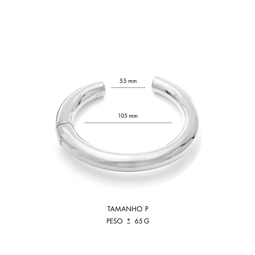 COLAR MAXI BOLD WHITE | PRATA COM OURO BRANCO - Jack Vartanian - Choker E Aro