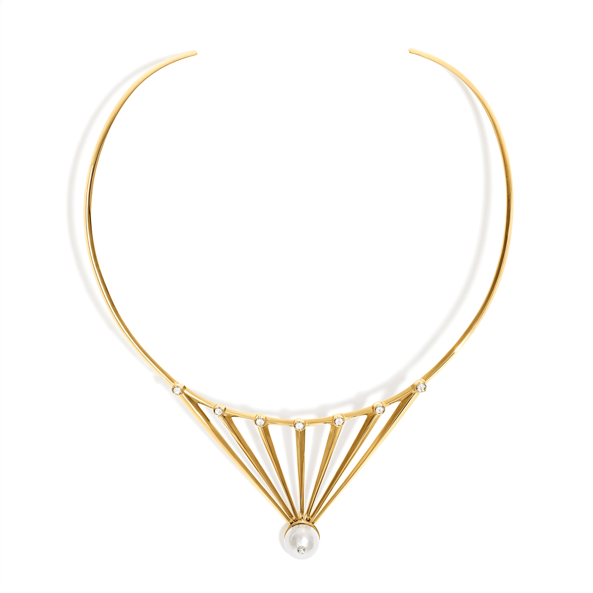 COLAR SHINE | OURO AMARELO 18K COM PÉROLA E DIAMANTES - Jack Vartanian -