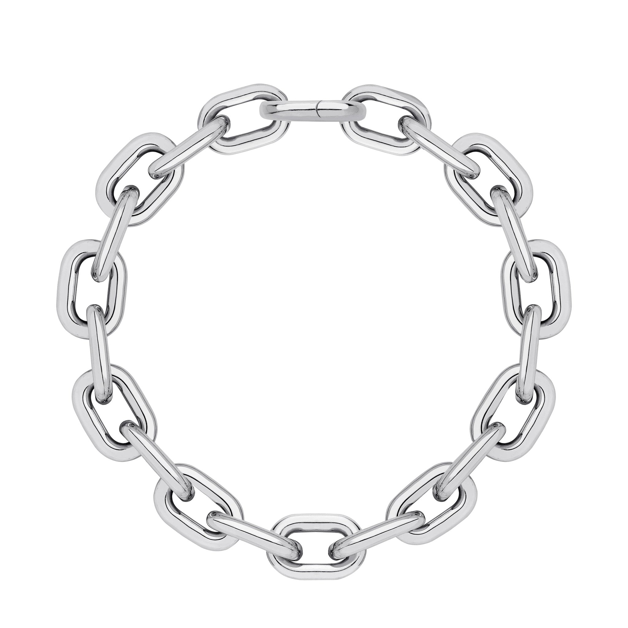 Colar Whitechain De Prata Com Ouro Branco - G - Jack Vartanian - Correntes E Chains