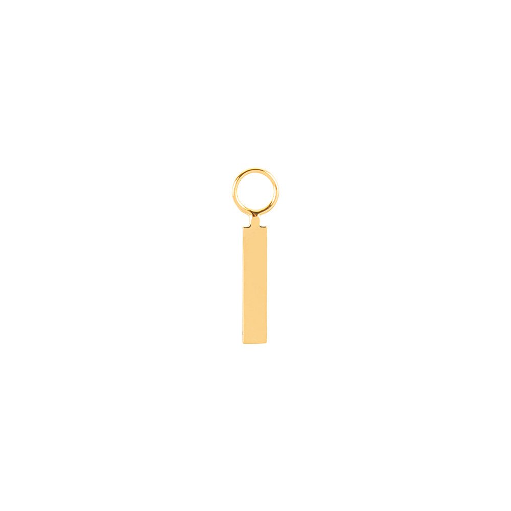 Pingente para Brinco Pop de Prata com Ouro Amarelo - M - Jack Vartanian - Letras