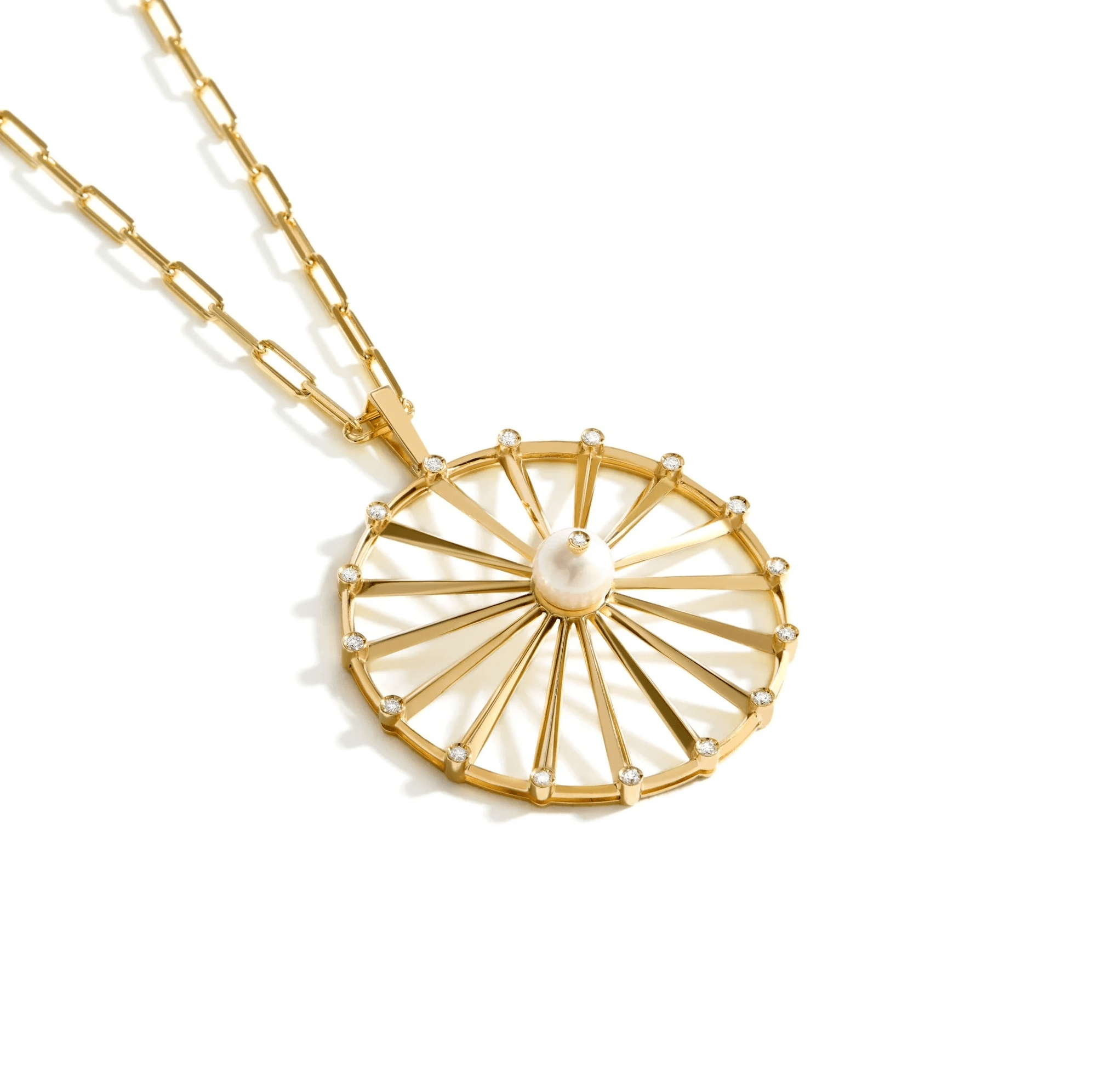 PINGENTE SHINE | OURO AMARELO 18K COM PÉROLA E DIAMANTES - Jack Vartanian -