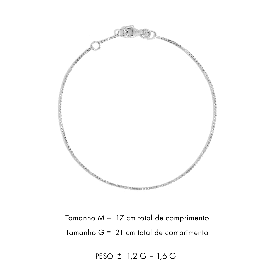 Pulseira Você | Ouro Branco 18K - Jack Vartanian - Veneziana