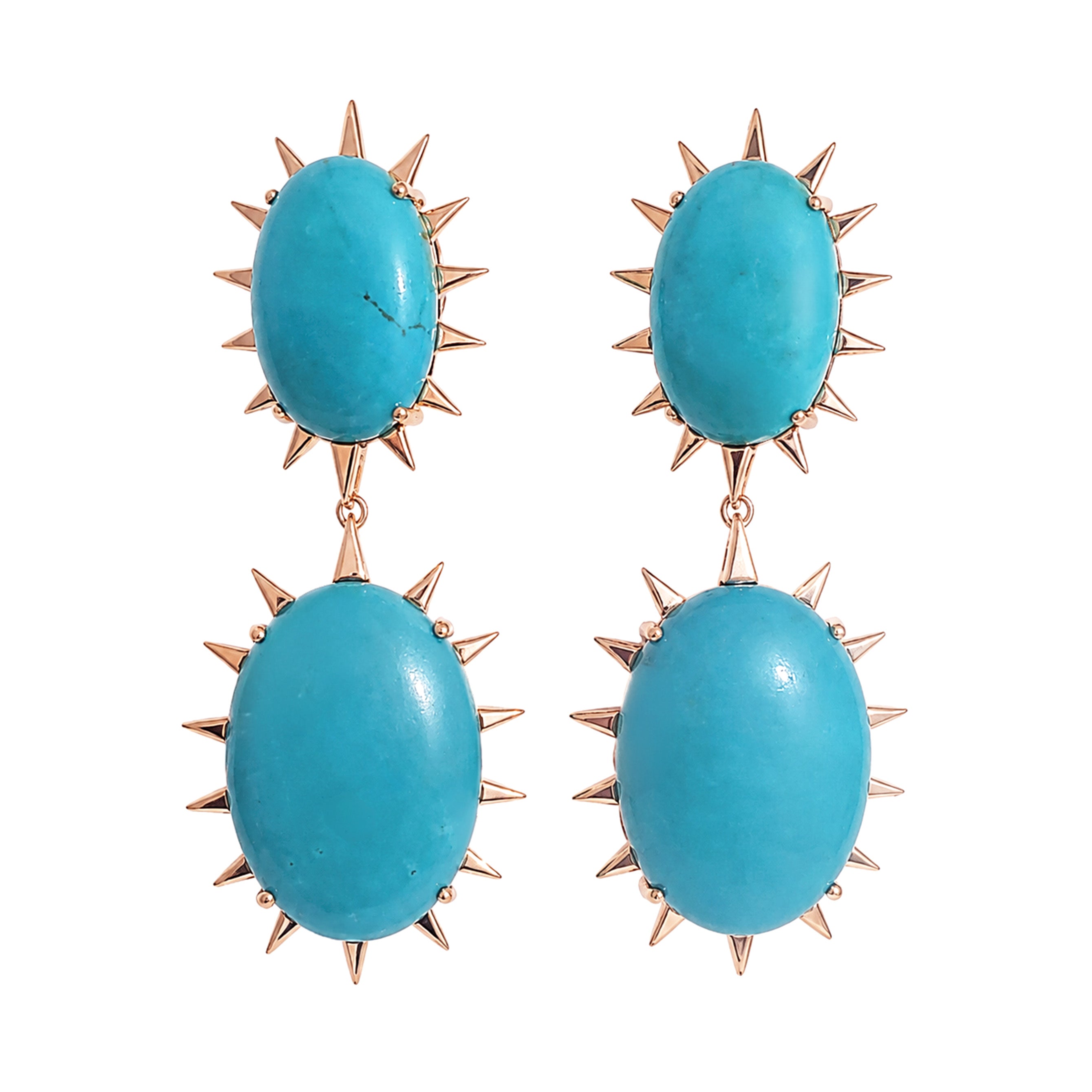 Dolce Vita 18K Yellow Gold and Malachite Earrings