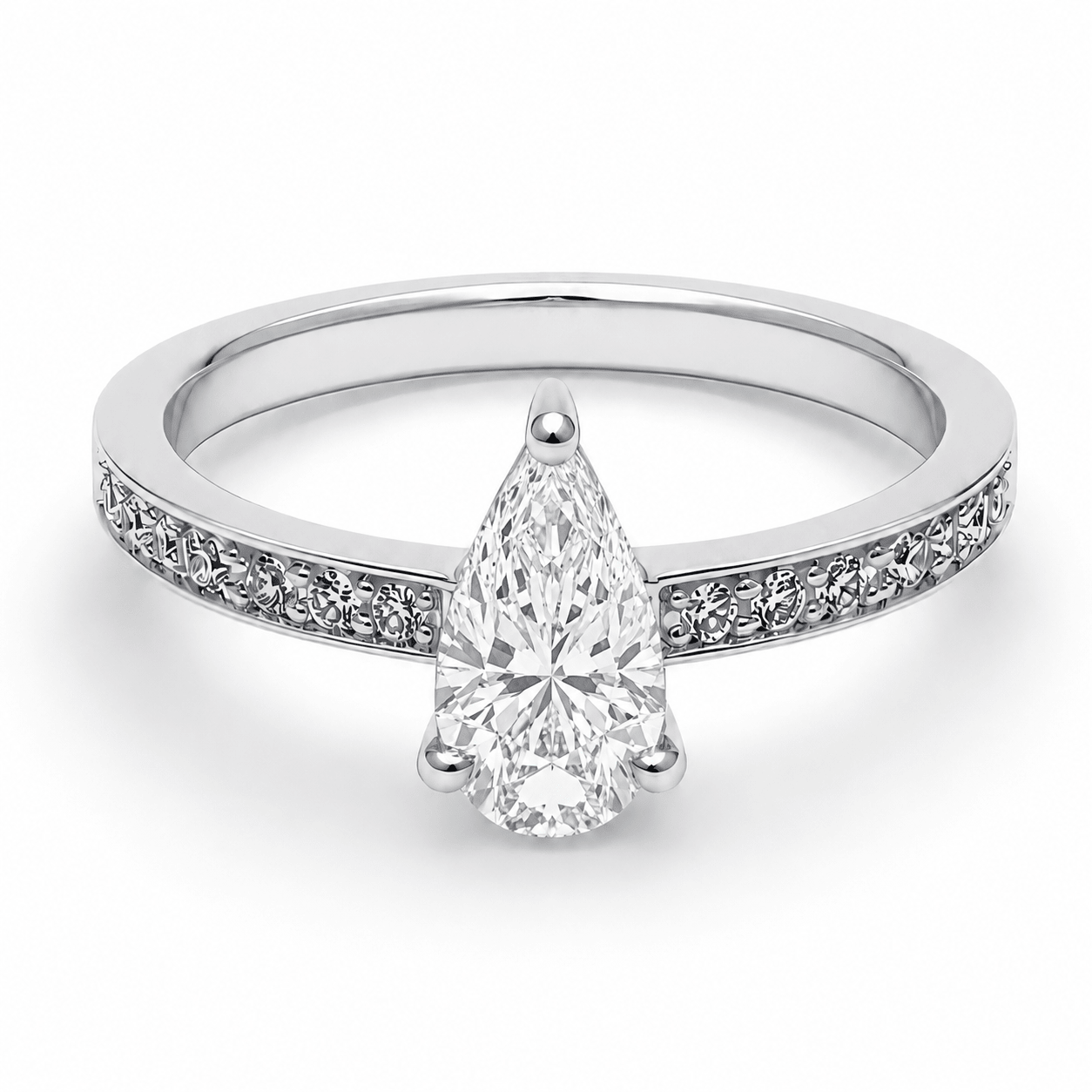 Anel LifeStyle | Ouro Branco 18K com Diamantes - Jack Vartanian - Solitarios