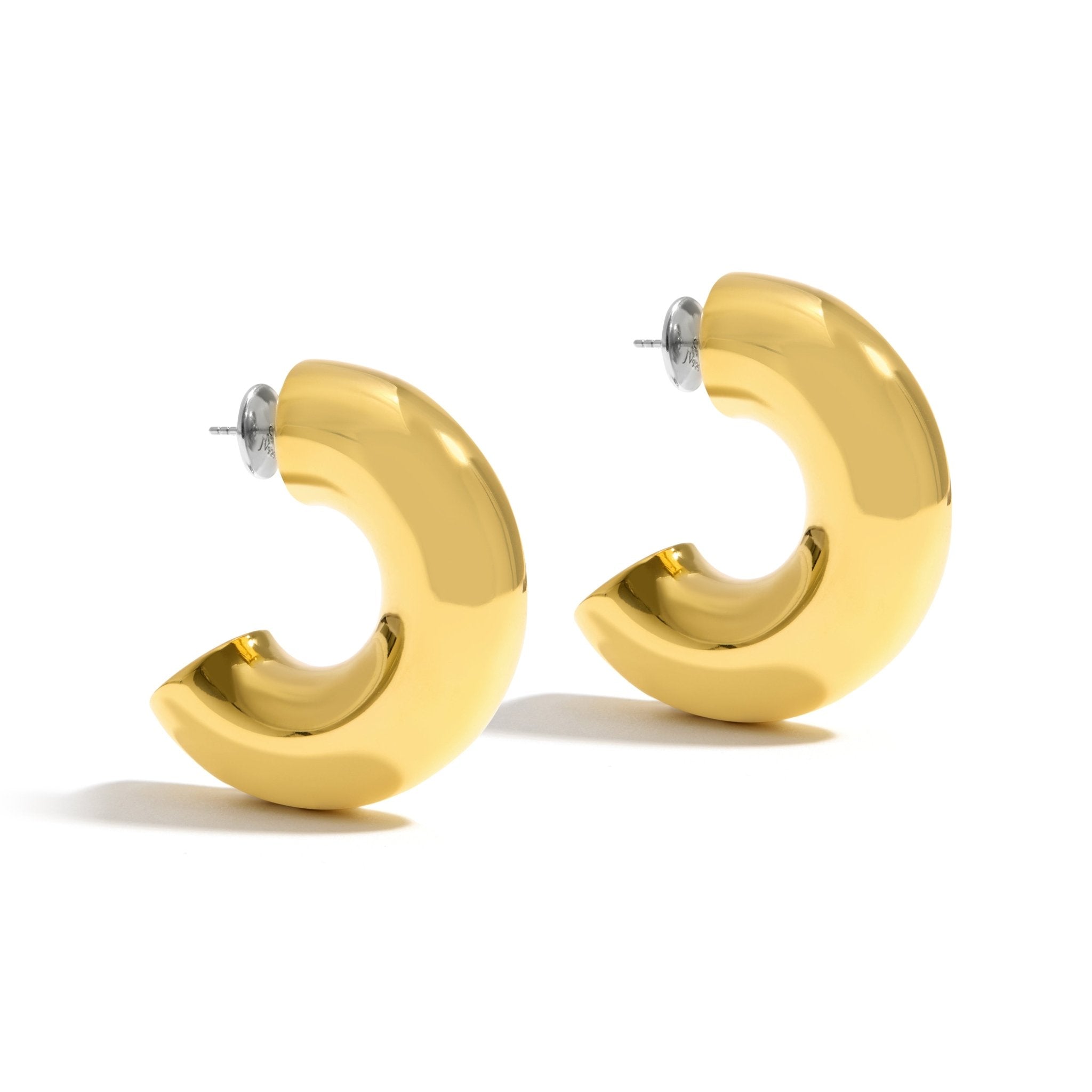 BRINCO ARGOLA BOLD MAXI | PRATA COM OURO AMARELO 18K - Jack Vartanian - 