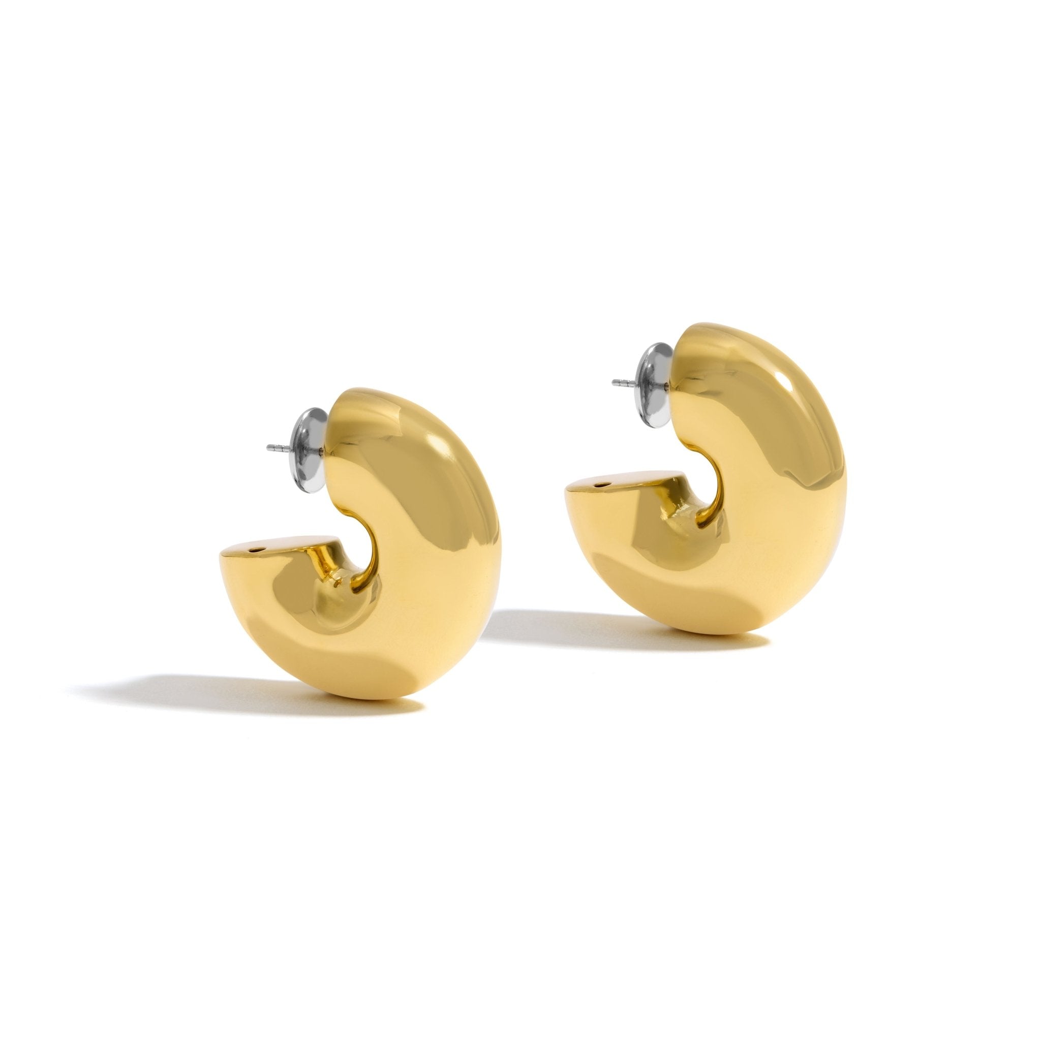 BRINCO ARGOLA BOLD | PRATA COM OURO AMARELO 18K - Jack Vartanian - 