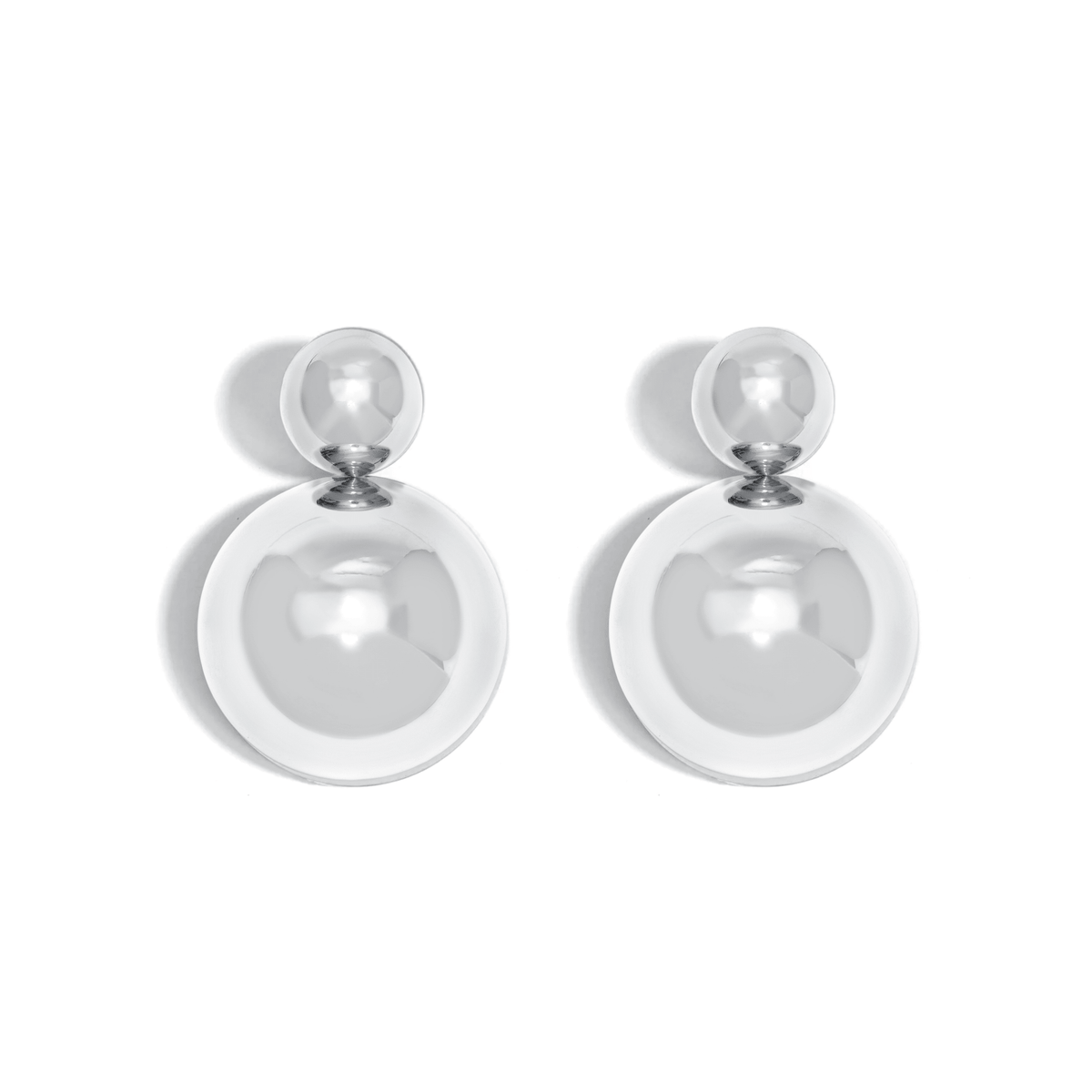 BRINCO BOLD WHITE DUPLO | PRATA COM OURO BRANCO - Jack Vartanian -
