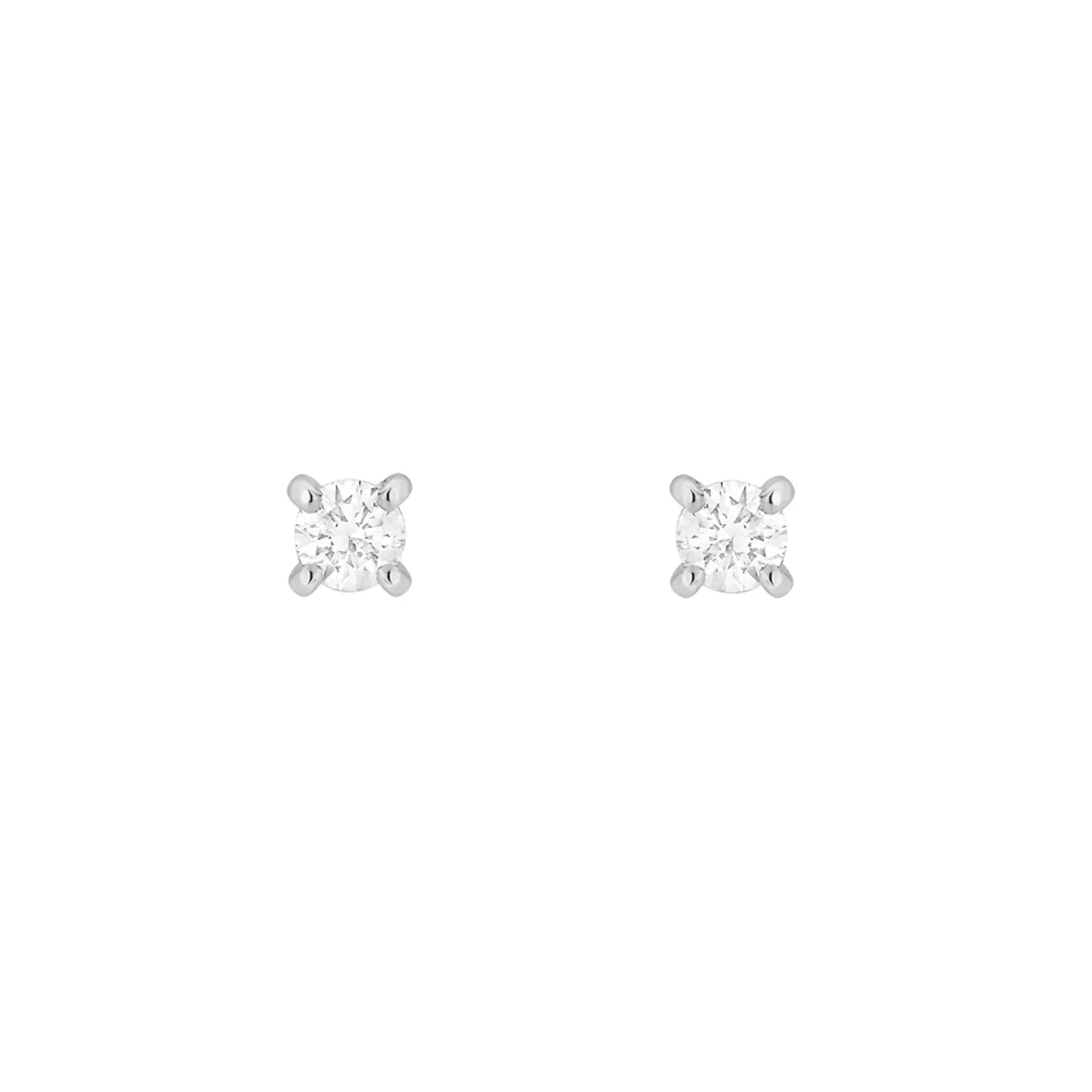 Brinco Especial De Ouro Branco 18K E Diamante Solitário de 1,00ct - Jack Vartanian -