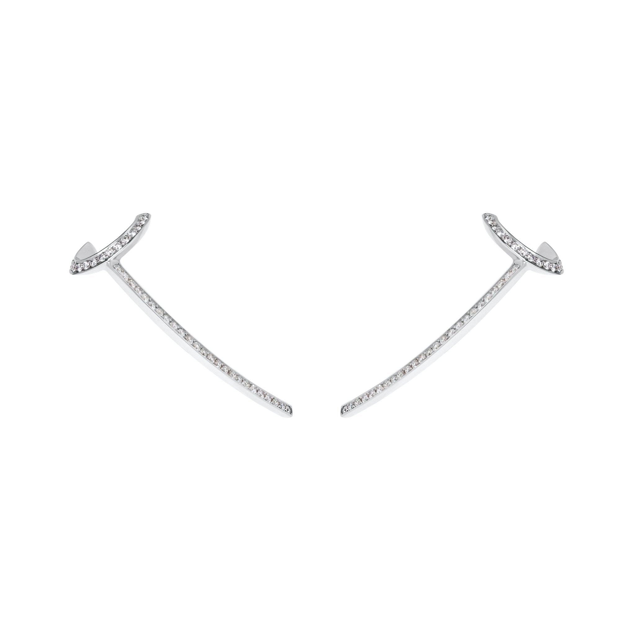 Brinco Lifestyle De Ouro Branco 18K E Diamante - Jack Vartanian - Ear Cuffs