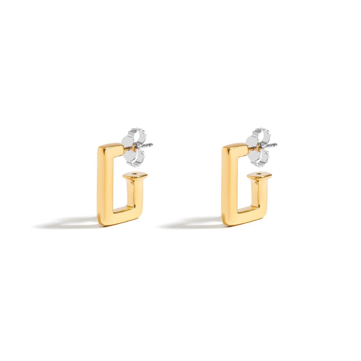 Brinco Mini Argola Rock | Prata com Ouro Amarelo 18K - Jack Vartanian - Argolas