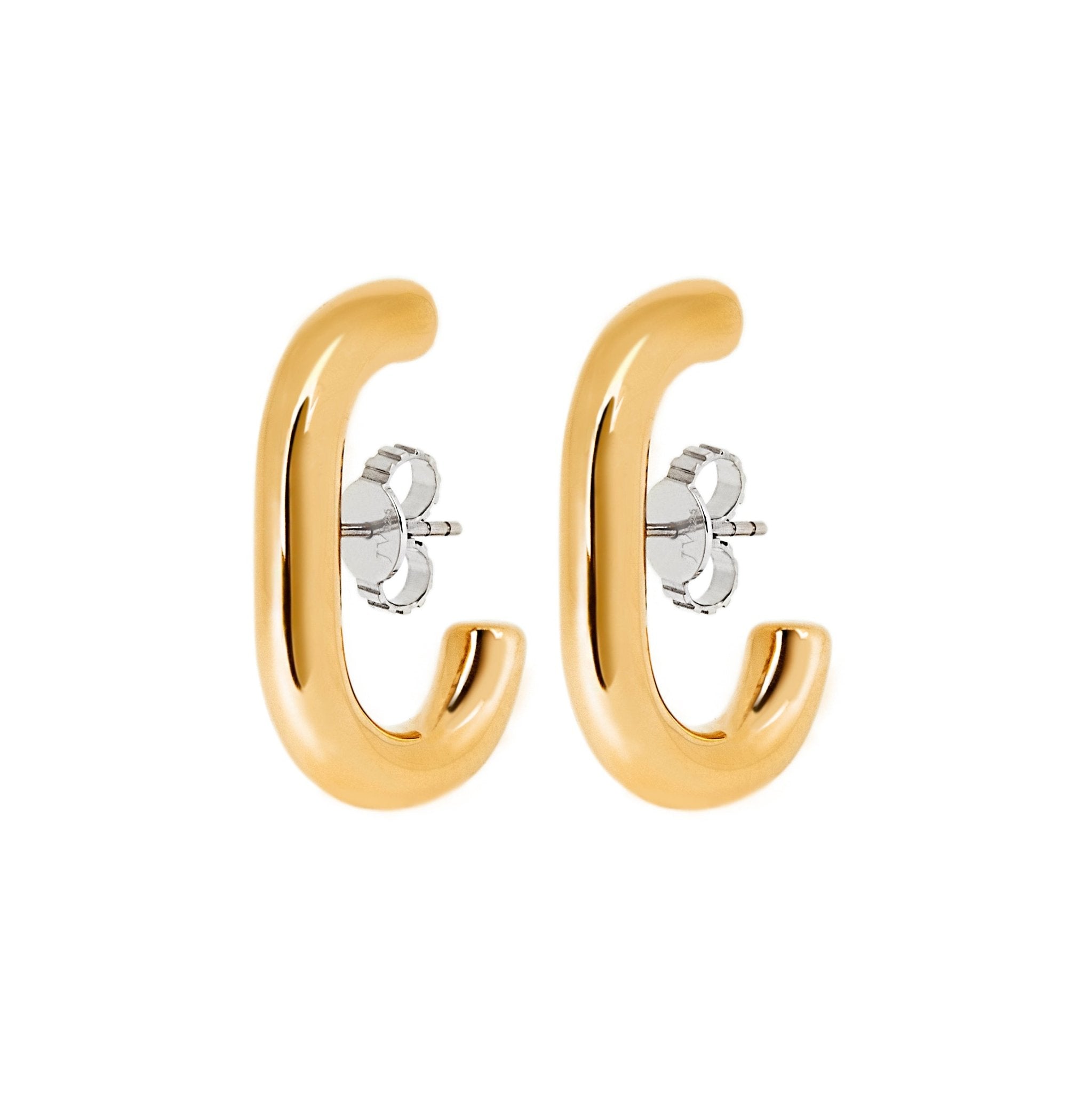 Brinco Pop Chain De Prata Com Ouro Amarelo - Jack Vartanian - Ear Cuffs