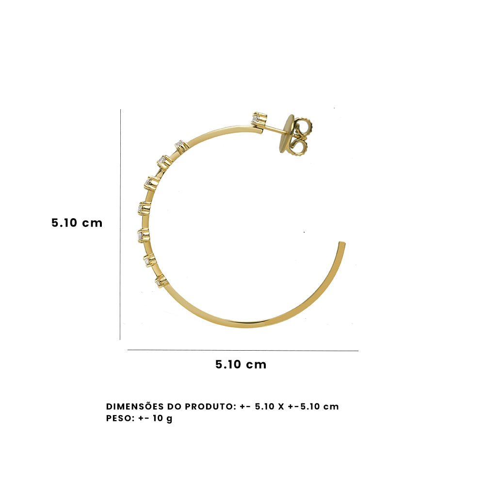 Brinco We Love Sapphire De Ouro Amarelo 18K E Diamante - G - Jack Vartanian - Argolas