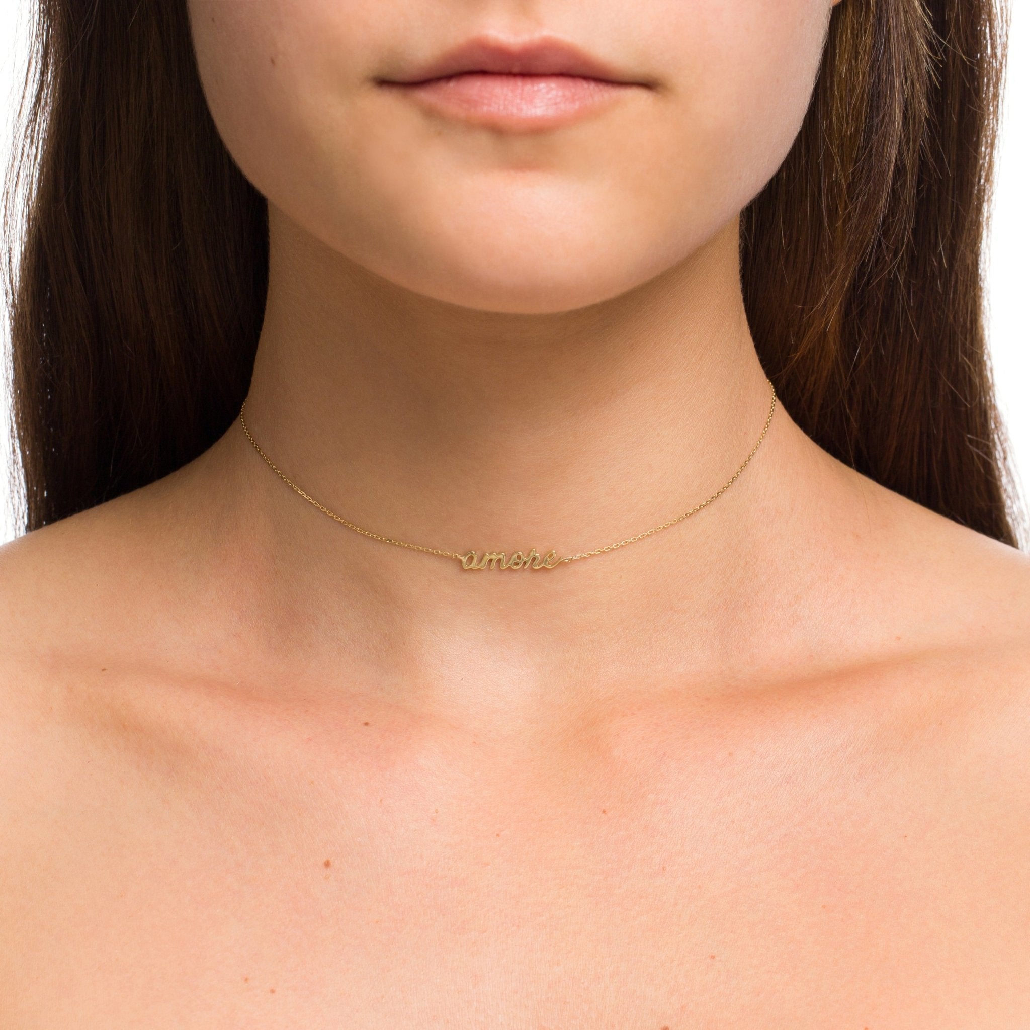 Colar Amore De Ouro Amarelo 18K - Jack Vartanian - Choker E Aro