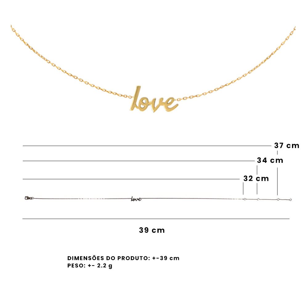 Colar Amore De Ouro Amarelo 18K - Jack Vartanian - Choker E Aro