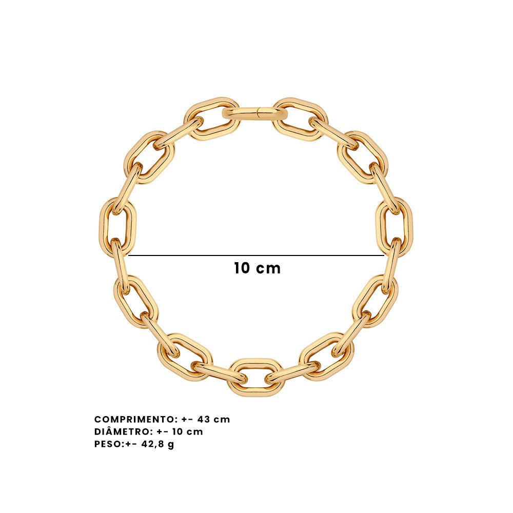 Colar Chain De Prata Com Ouro Amarelo - G - Jack Vartanian - Correntes E Chains