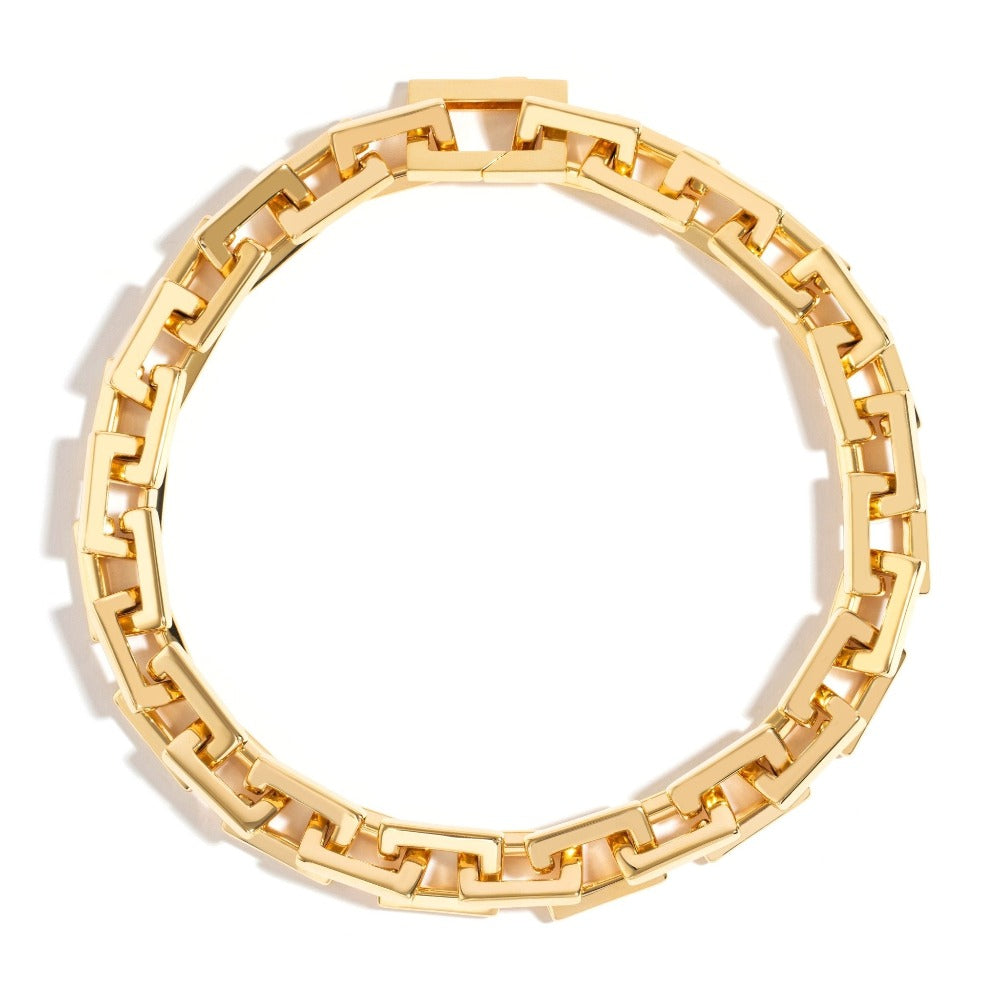 Colar Chain Rock| Prata com Ouro Amarelo 18K - Jack Vartanian - Correntes E Chains