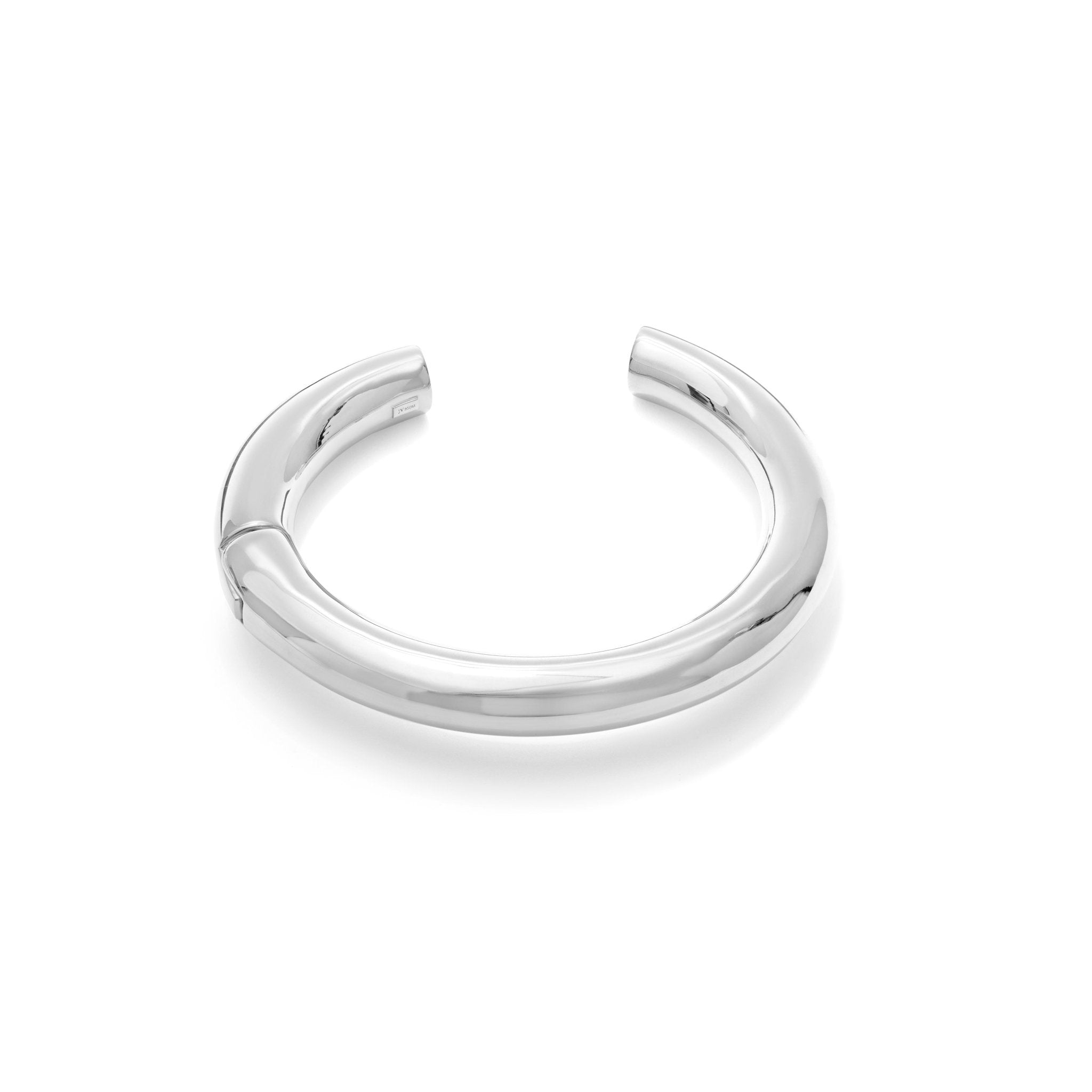 COLAR MAXI WHITE BOLD | PRATA COM OURO BRANCO 18K - Jack Vartanian - Choker E Aro