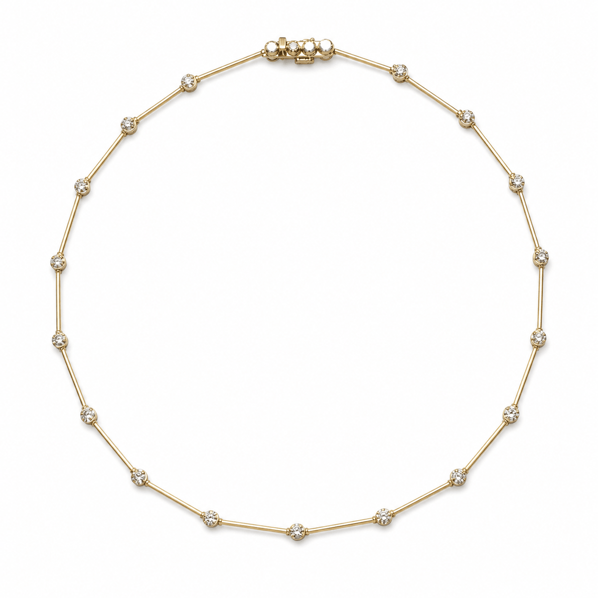 Colar New Vintage | Ouro Amarelo 18K com Diamantes - Jack Vartanian - Alta Joalheria