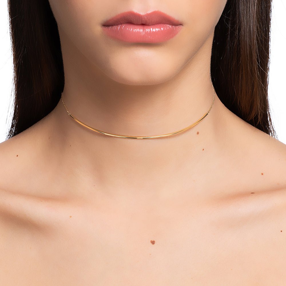 Colar Piscine De Ouro Amarelo 18K - Jack Vartanian - Choker E Aro