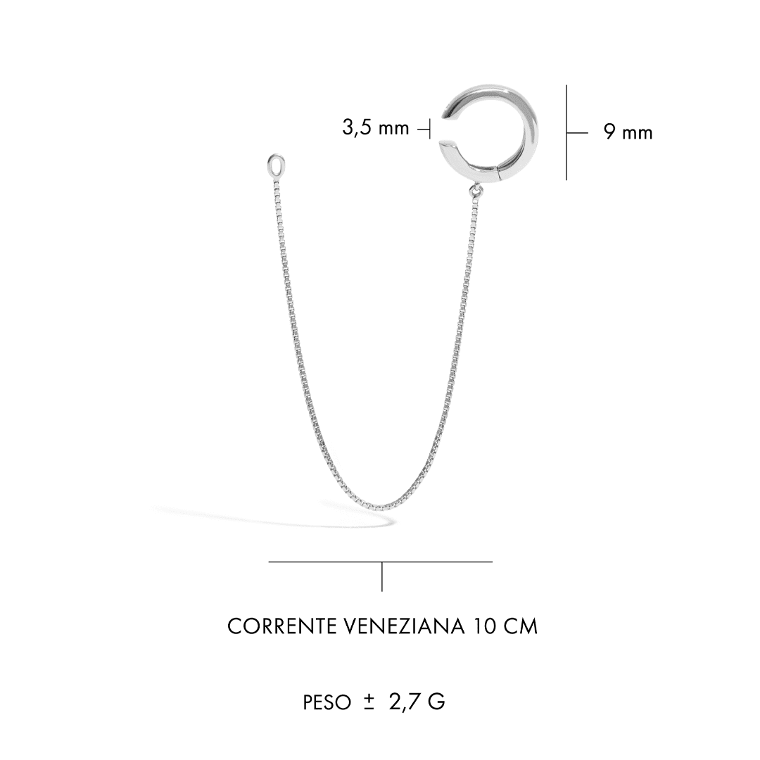 Piercing Você | Ouro Branco 18K e Diamante - Jack Vartanian - Pressao