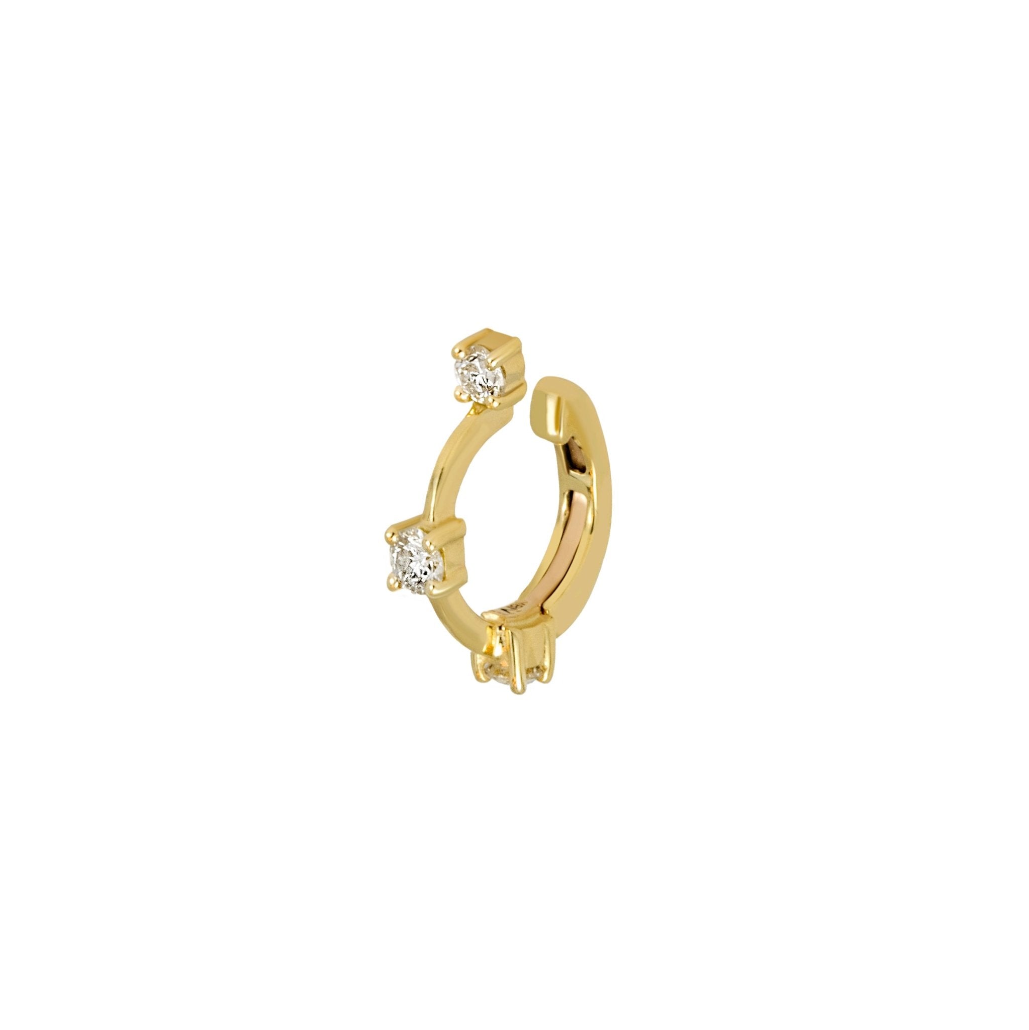 Piercing We Love Sapphire De Ouro Amarelo 18K E Diamante - Jack Vartanian - Pressao