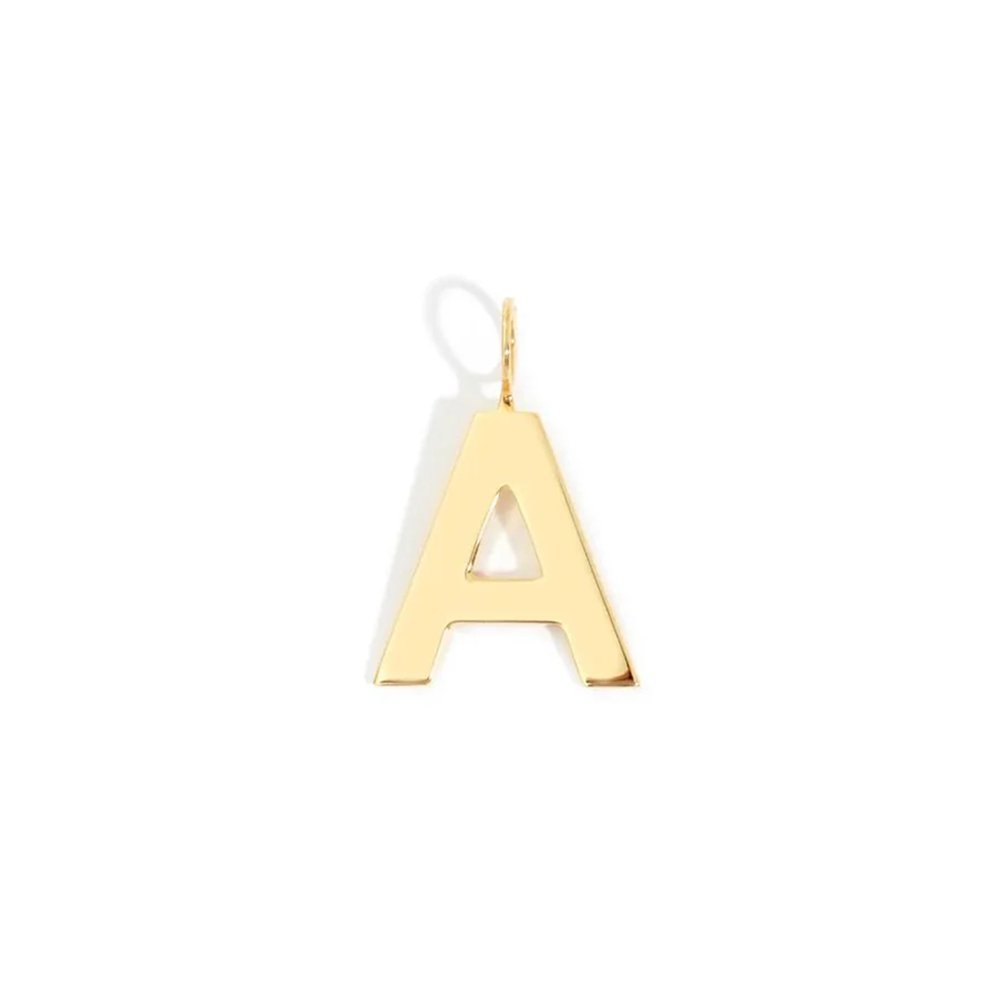 Pingente Letra Pop Para Colar - M | Prata Com Ouro Amarelo 18K - Jack Vartanian - Letras