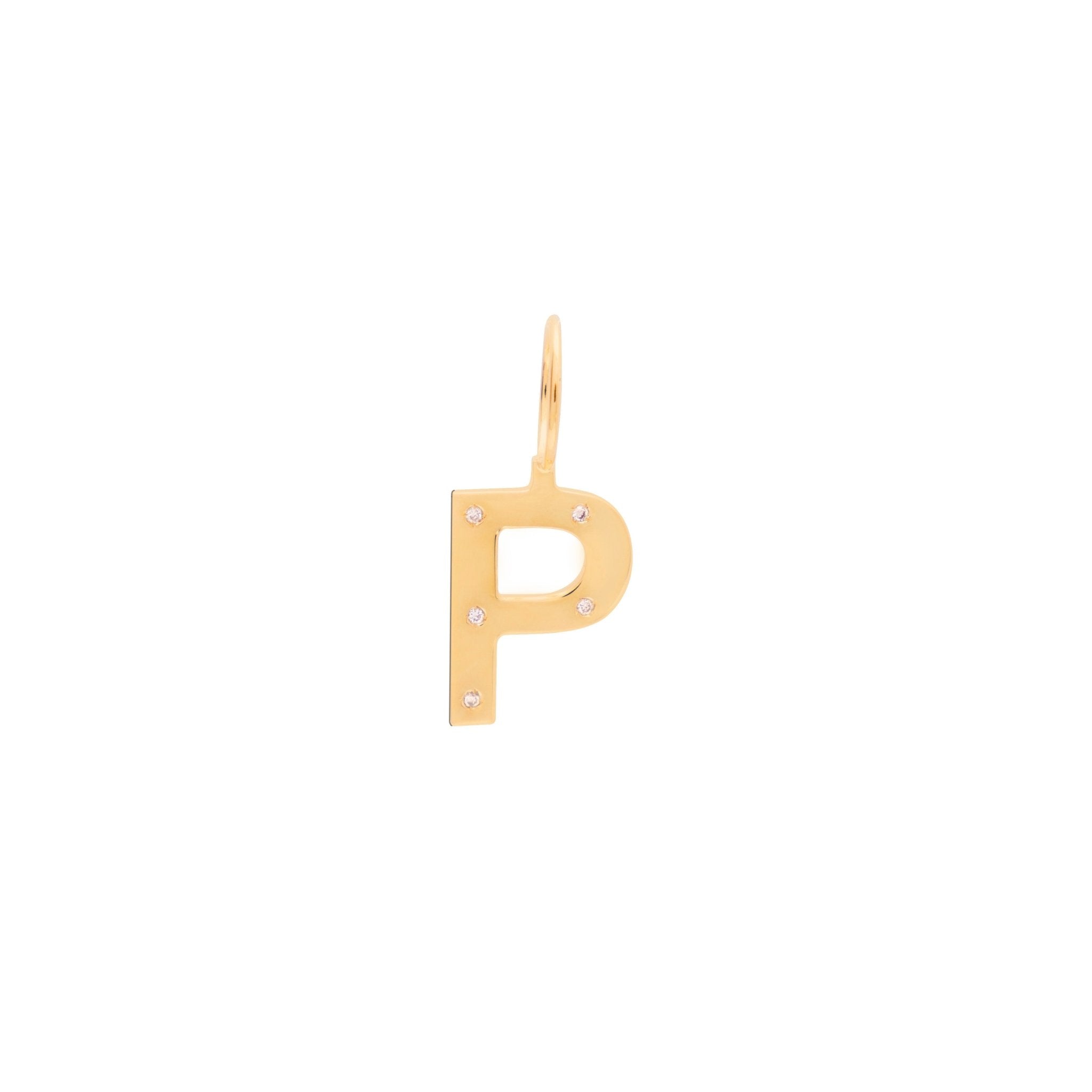 Pingente Rock - P | Prata Com Ouro Amarelo 18K - Jack Vartanian - Letras