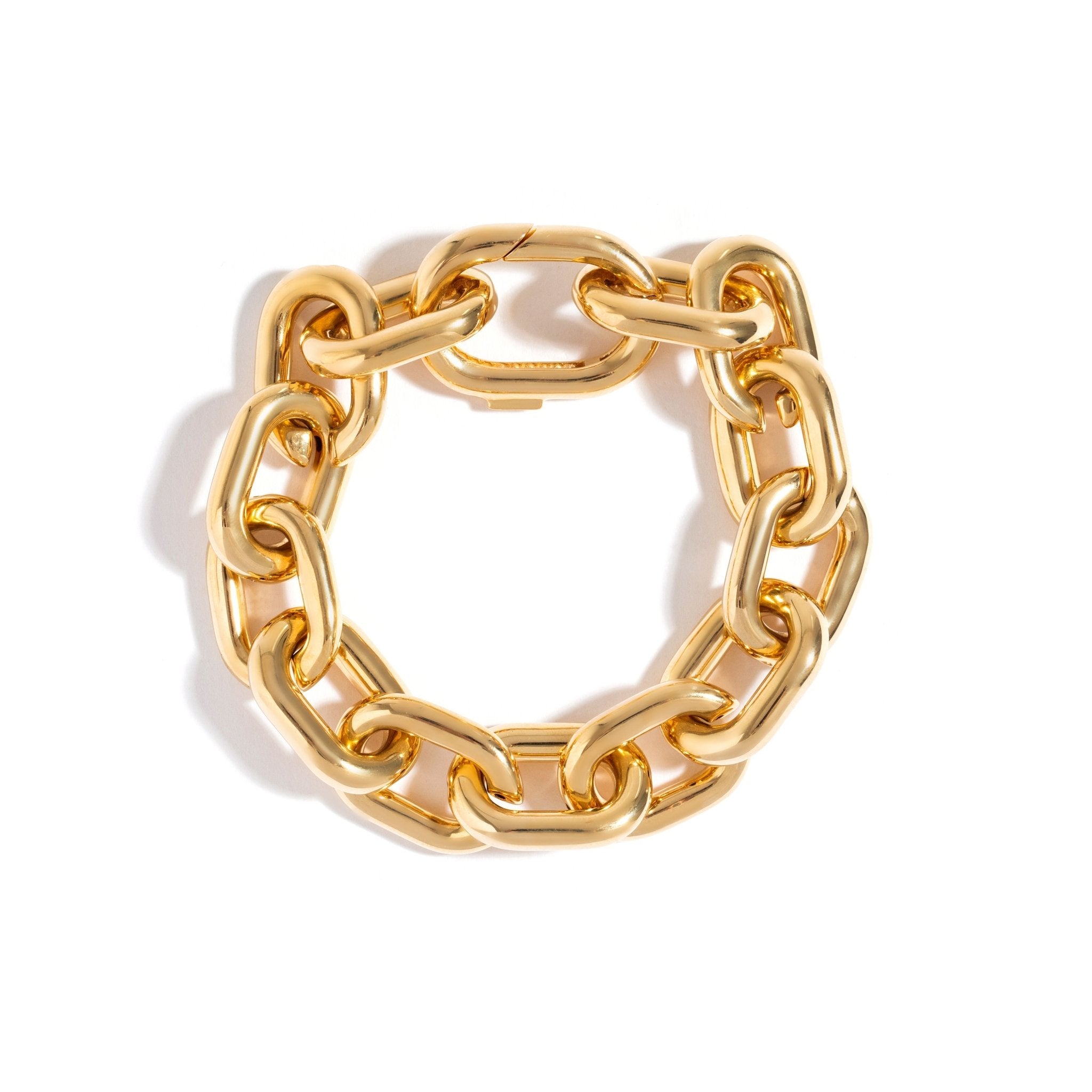 Pulseira Chain De Prata Com Ouro Amarelo - Elo P - Jack Vartanian - Correntes E Chains