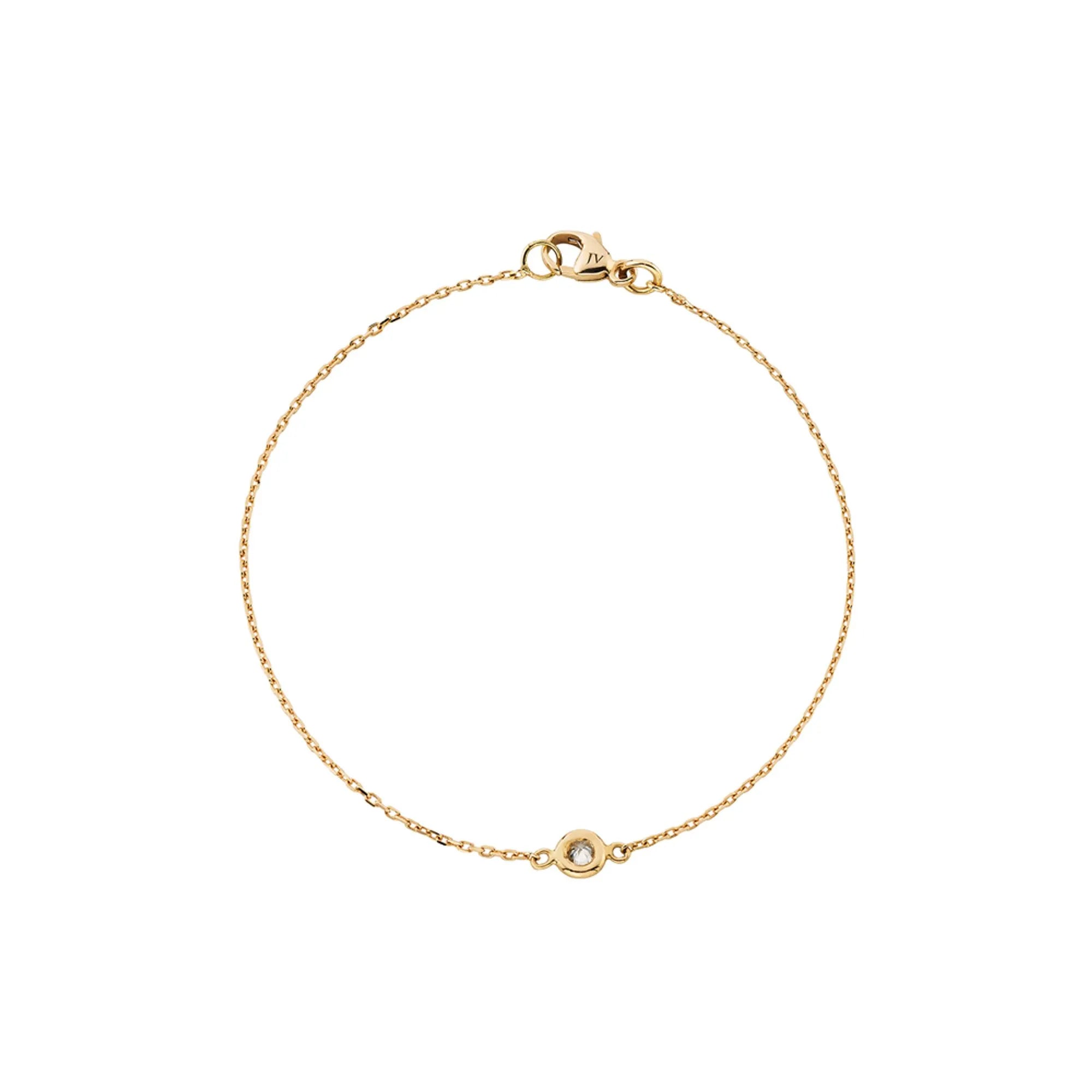 Pulseira Clássico De Ouro Amarelo 18K E Safira - Jack Vartanian - Charm