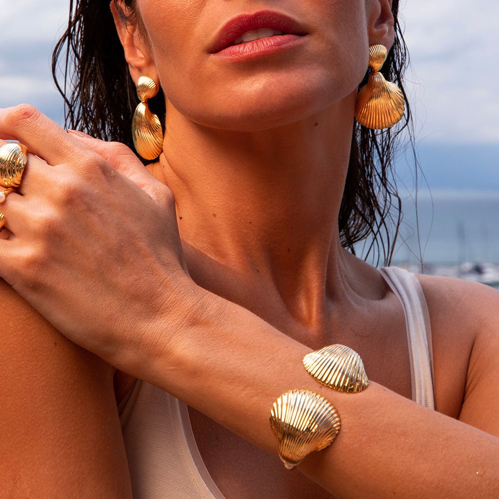 Pulseira Mare Maxi | Prata com Ouro Amarelo 18K - Jack Vartanian - Bracelete